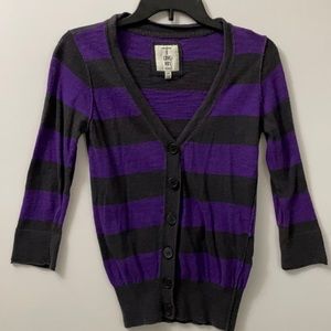American Brand Women's Striped Cardigan Size S